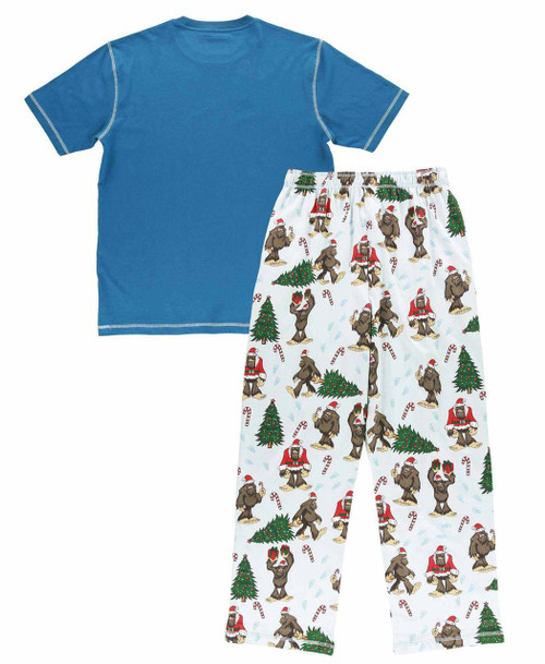 Lazy One Christmas Bigfoot Men's PJ Set