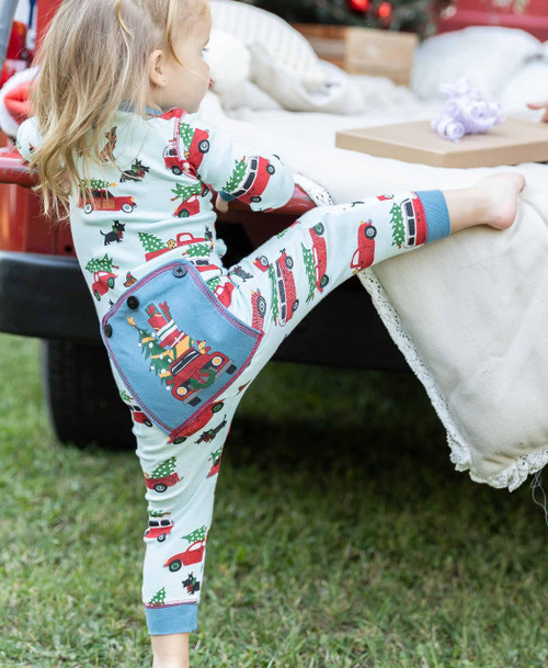 Lazy One Christmas Cars Infant Onesie Flapjack