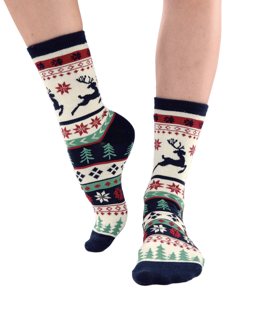 Lazy One Christmas Fair Isle Sock 3 Pack