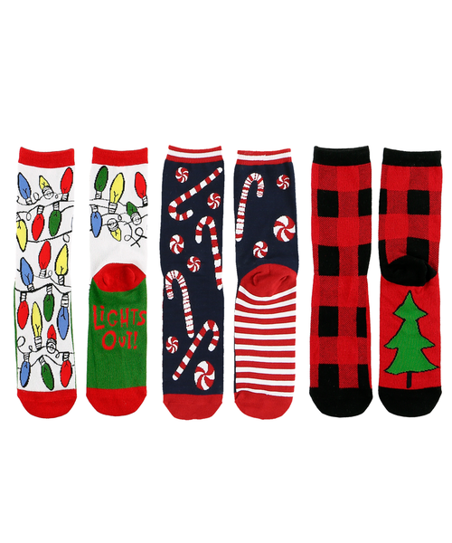 lazy one Christmas Fun Sock 3 Pack