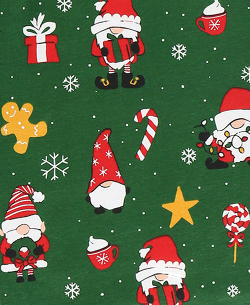 Lazy One Christmas Gnome Kid's Long Sleeve PJ's