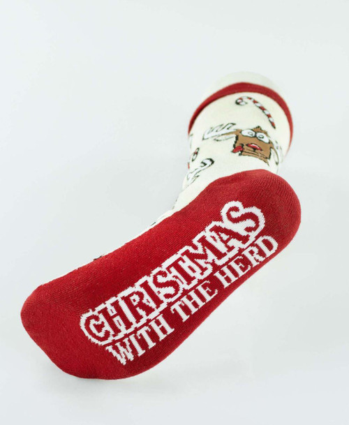 Lazy One Christmas With The Herd Crew Sock