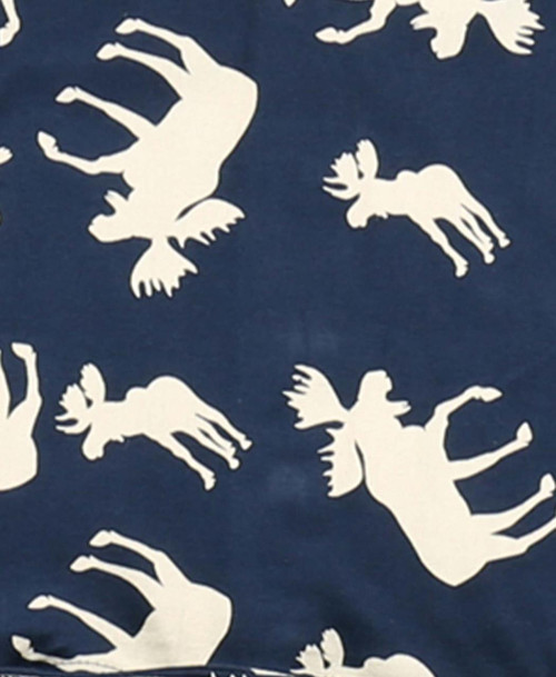Lazy One Classic Moose Adult Blue Onesie Flapjack