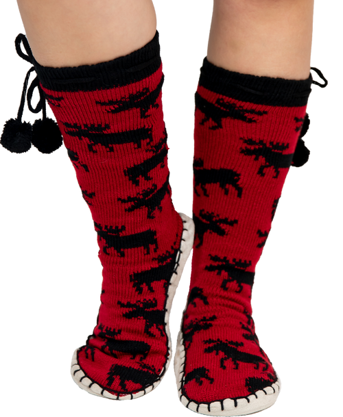 lazy one Classic Moose Adult Mukluk Slipper