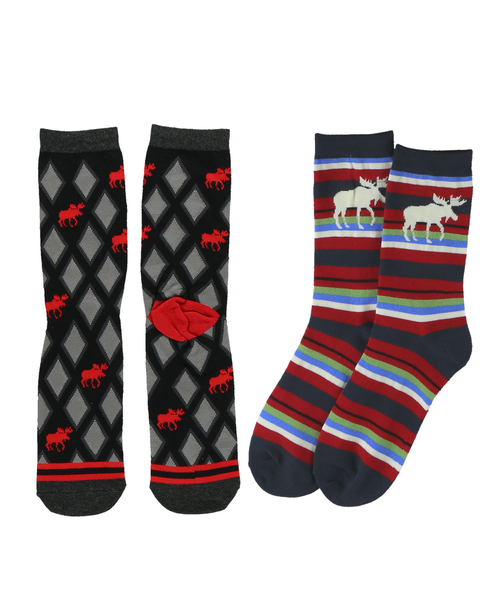 lazy one Classy Moose Sock 2 Pack