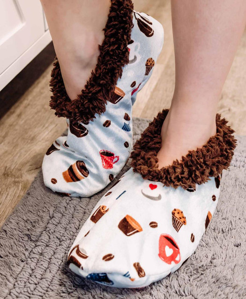 Lazy One Coffee First Fuzzy Feet