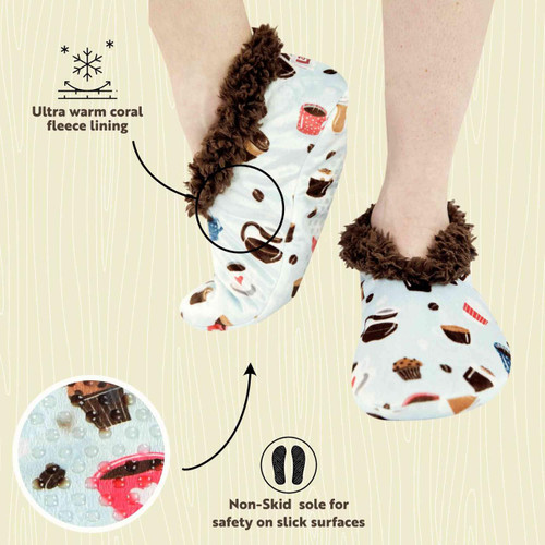 Lazy One Coffee First Fuzzy Feet