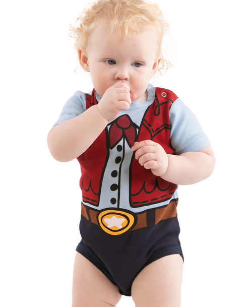 lazy one Cowboy Infant Creeper Onesie