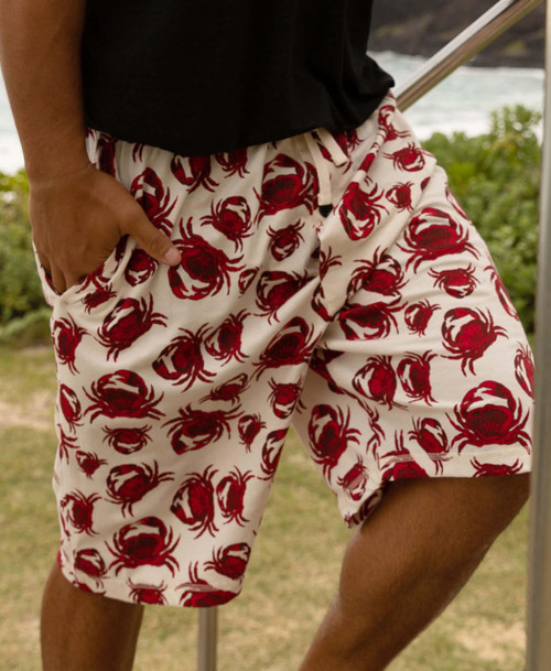 Lazy One Crab Men's Pajama Shorts