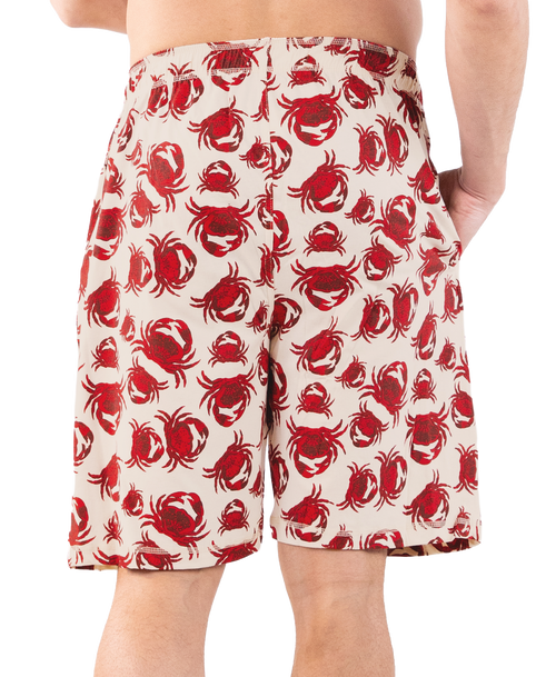 Lazy One Crab Men's Pajama Shorts