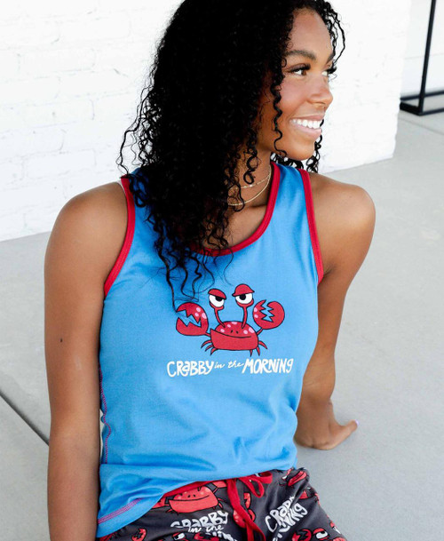 Lazy One Crabby In The Morning Women's Tank Top