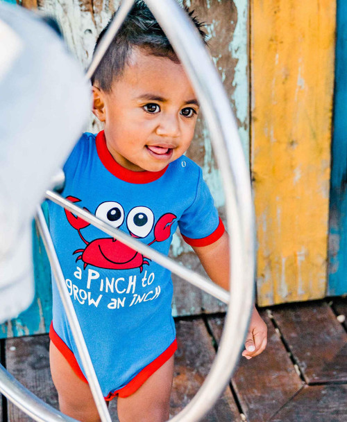 Lazy One Crabby Infant Creeper Onesie