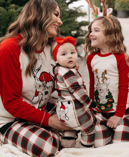 Lazy One Deer Christmas Infant Onesie Flapjack