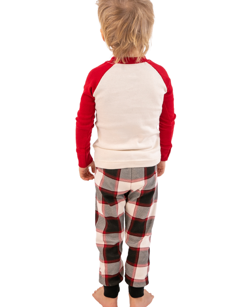 Lazy One Deer Christmas Kid's Long Sleeve PJ's