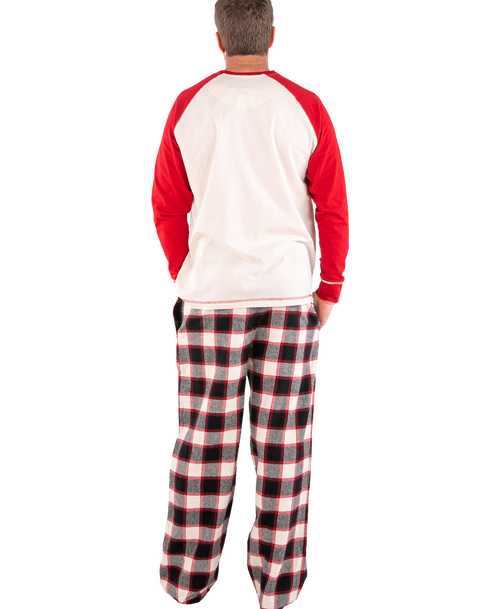Lazy One Deer Christmas Men's Long Sleeve PJ Set