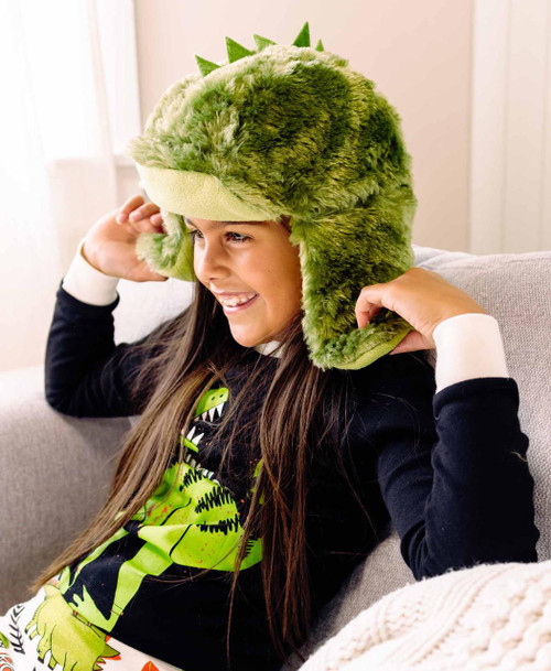 Lazy One Dino Kid And Adult Critter Cap