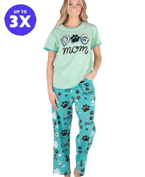 lazy one Dog Mom Women's Regular Fit PJ Set
