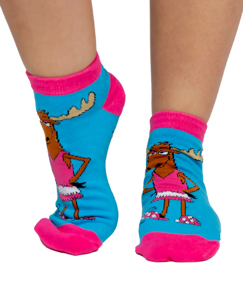 lazy one Don't Moose Around Women's Slipper Sock
