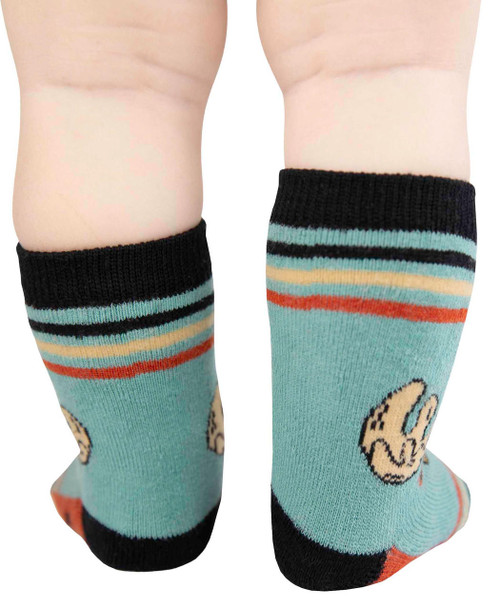 Lazy One Don't Moose Blue Infant Sock