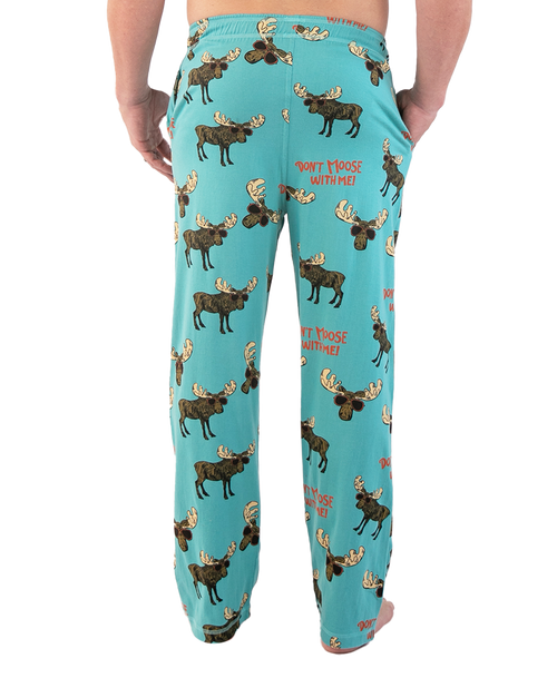 Lazy One Don't Moose W Me Blue Men's PJ Pant