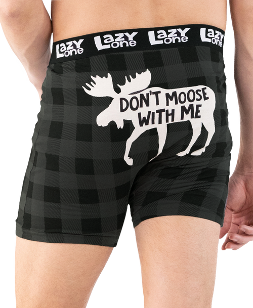 lazy one Don't Moose With Me Men's Boxer Briefs