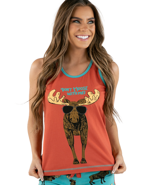 lazy one Don't Moose Women's Tank Top