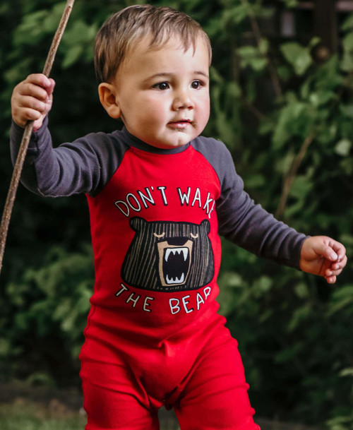 Lazy One Don't Wake Bear | Infant Union Suit
