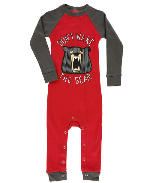 Lazy One Don't Wake Bear | Infant Union Suit