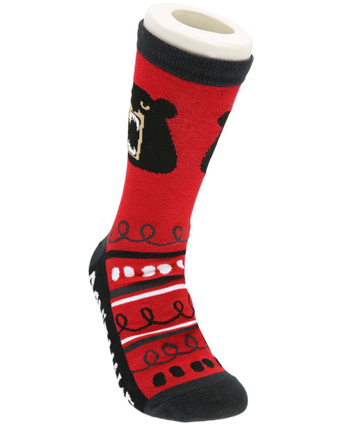 Lazy One Don't Wake The Bear Crew Sock