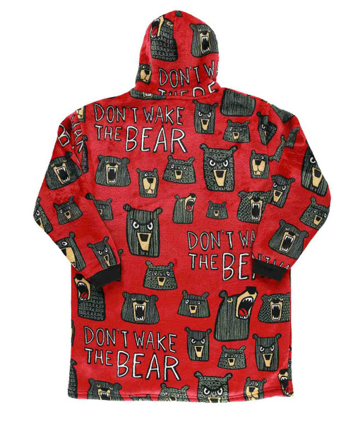 Lazy One Don't Wake The Bear Kid Blanket Hoodie