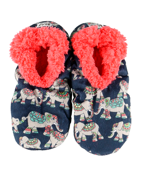 Lazy One Dream Big Elephant Fuzzy Feet Slipper