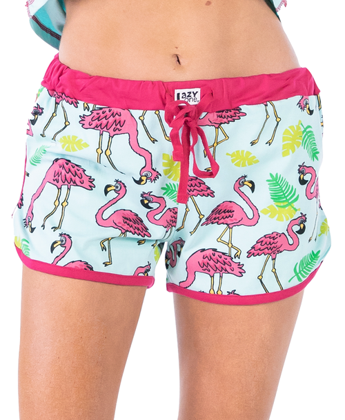 lazy one Dream Of Paradise Women's Flamingo Shorts
