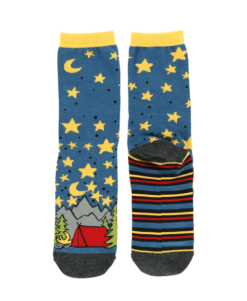 Lazy One Dream Under The Stars Camping Crew Sock
