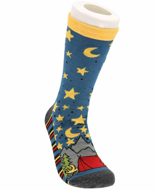 lazy one Dream Under The Stars Camping Crew Sock