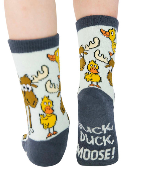 lazy one Duck Duck Moose Blue Kid Sock