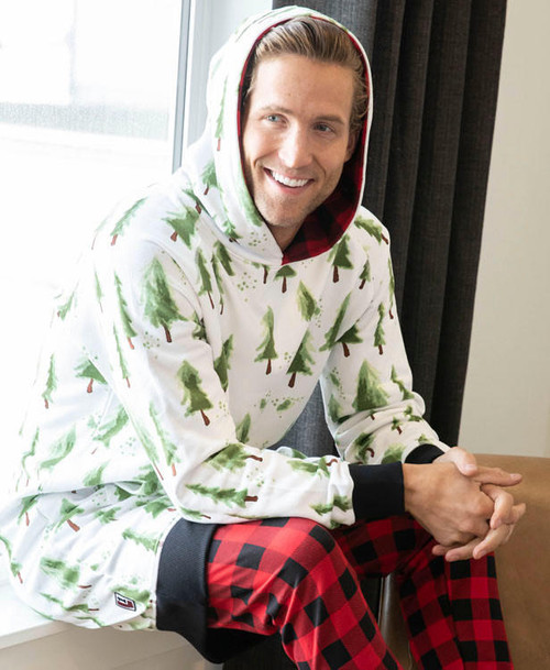 Lazy One Evergreen Plaid Sleep Hoodie