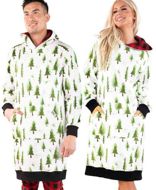 lazy one Evergreen Plaid Sleep Hoodie