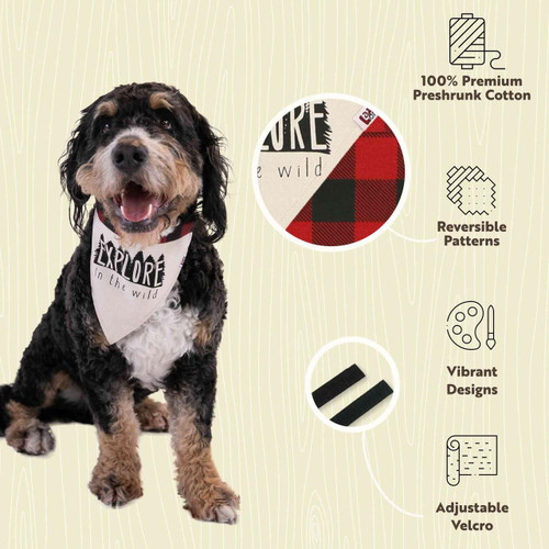 Lazy One Explore Wild Dog Bandana