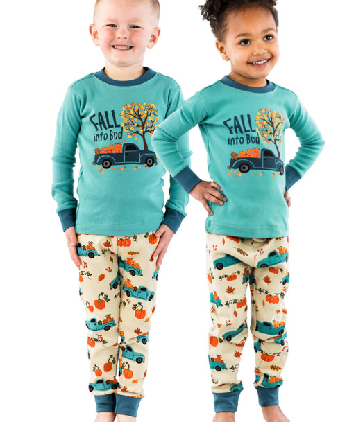 lazy one Fall Into Bed Kid's Long Sleeve PJ