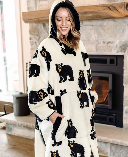 Lazy One Family Bear Blanket Hoodie