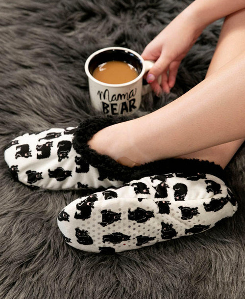 Lazy One Family Bear Fuzzy Feet Slipper