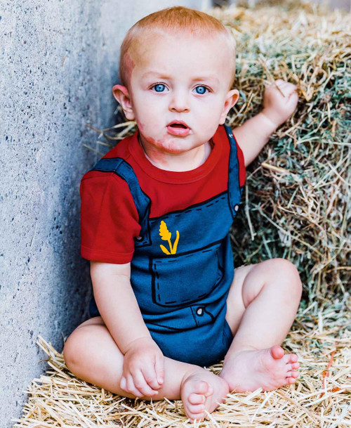 Lazy One Farmer Infant Creeper Onesie