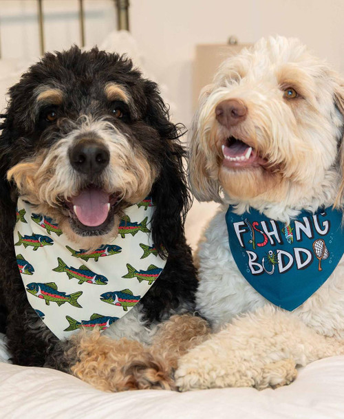 Lazy One Fishing Buddy Dog Bandana