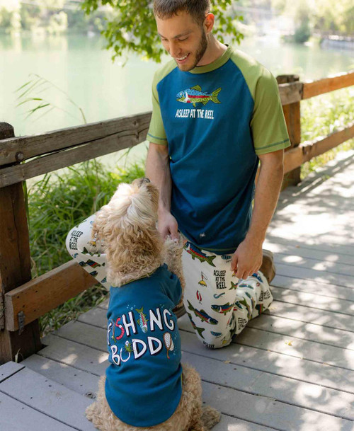 Lazy One Fishing Buddy Dog Shirt