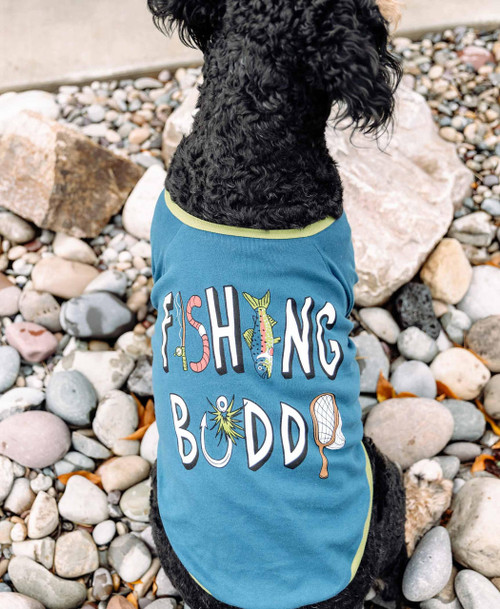 Lazy One Fishing Buddy Dog Shirt