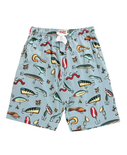 lazy one Fishing Lures Men's Pajama Shorts