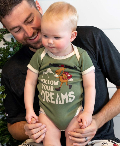 Lazy One Follow Your Dreams Infant Onesie Creeper