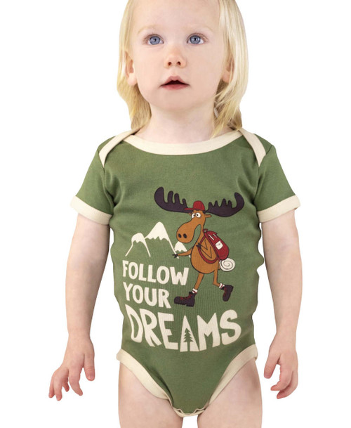 lazy one Follow Your Dreams Infant Onesie Creeper
