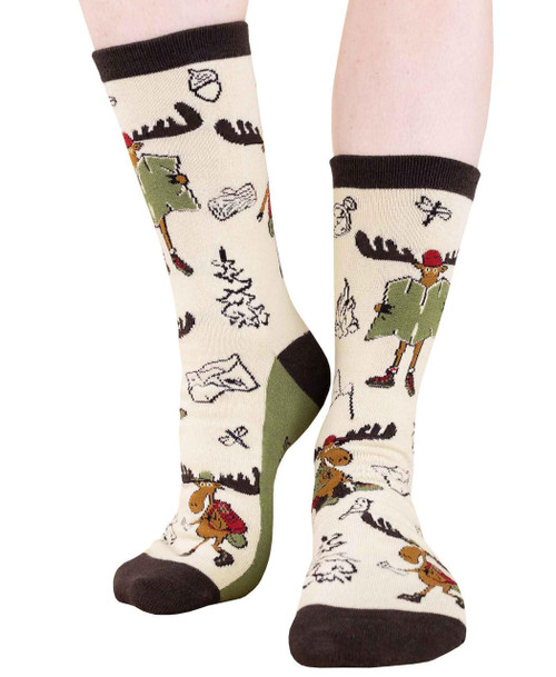 lazy one Follow Your Dreams Moose Crew Socks