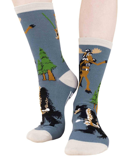 lazy one Forest Be With You Crew Socks